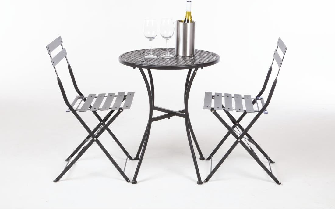  Bolero runder Bistrotisch Stahl schwarz 60cm (15 St&uuml;ck) 