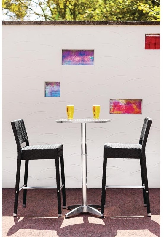  Bolero runder Stehtisch Edelstahl 60cm 