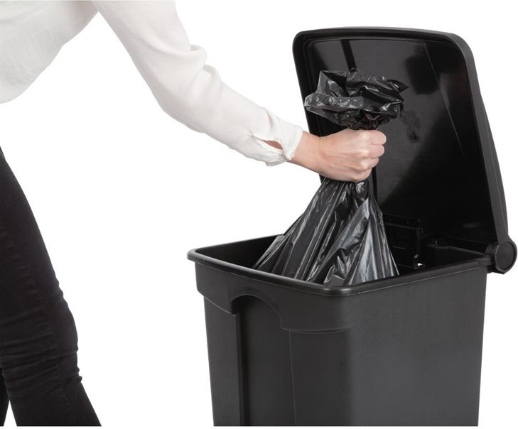  Jantex K&uuml;chenpedaleimer schwarz 45L 