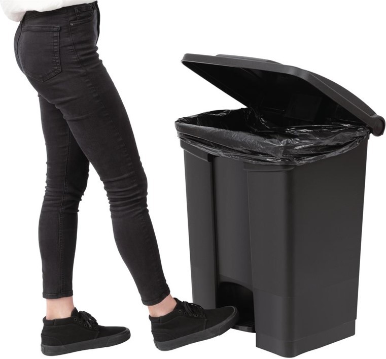  Jantex K&uuml;chenpedaleimer schwarz 65L 