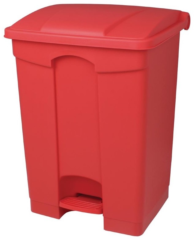  Jantex K&uuml;chenpedaleimer rot 45L 