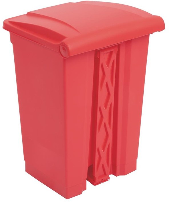  Jantex K&uuml;chenpedaleimer rot 45L 