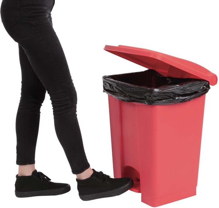  Jantex K&uuml;chenpedaleimer rot 45L 