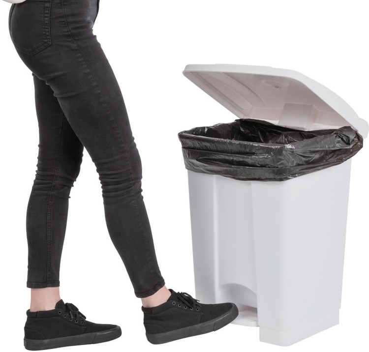  Jantex K&uuml;chenpedaleimer wei&szlig; 45L 