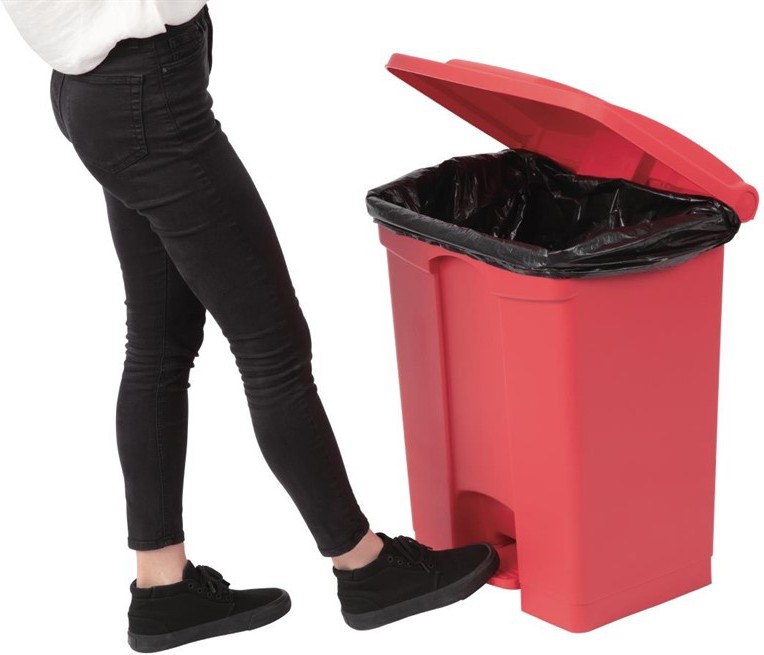  Jantex K&uuml;chenpedaleimer rot 65L 