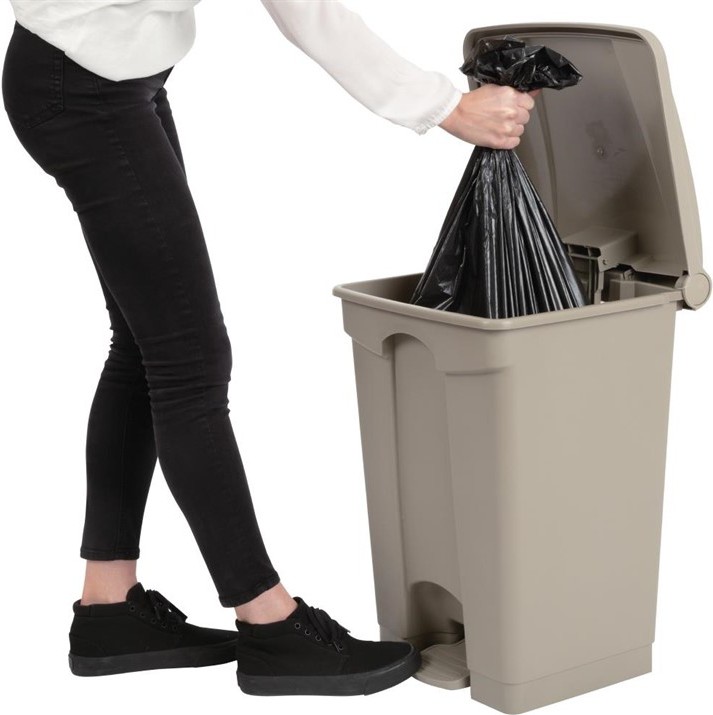  Jantex K&uuml;chenpedaleimer beige 45L 