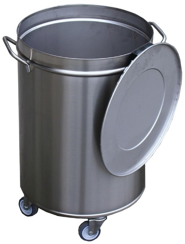  Gastro M Abfalleimer mit Rollen und Deckel 100L 