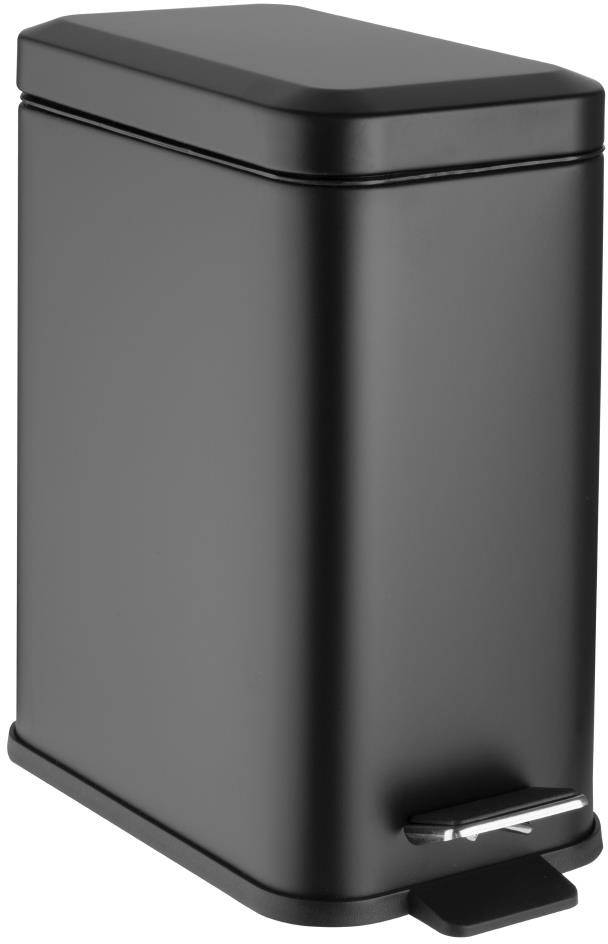  Jantex Schmaler Waschraum M&uuml;lleimer Schwarz 5Ltr 