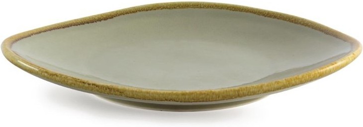  Olympia Kiln dreieckige Teller Moos 28cm 