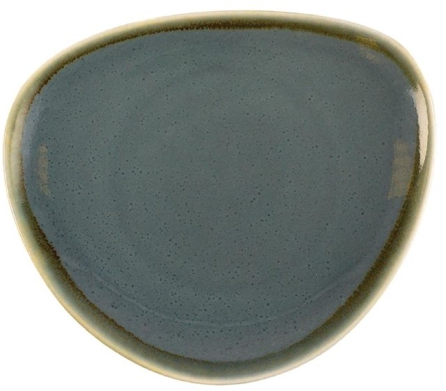  Olympia Kiln dreieckige Teller Ozean 16,5cm 