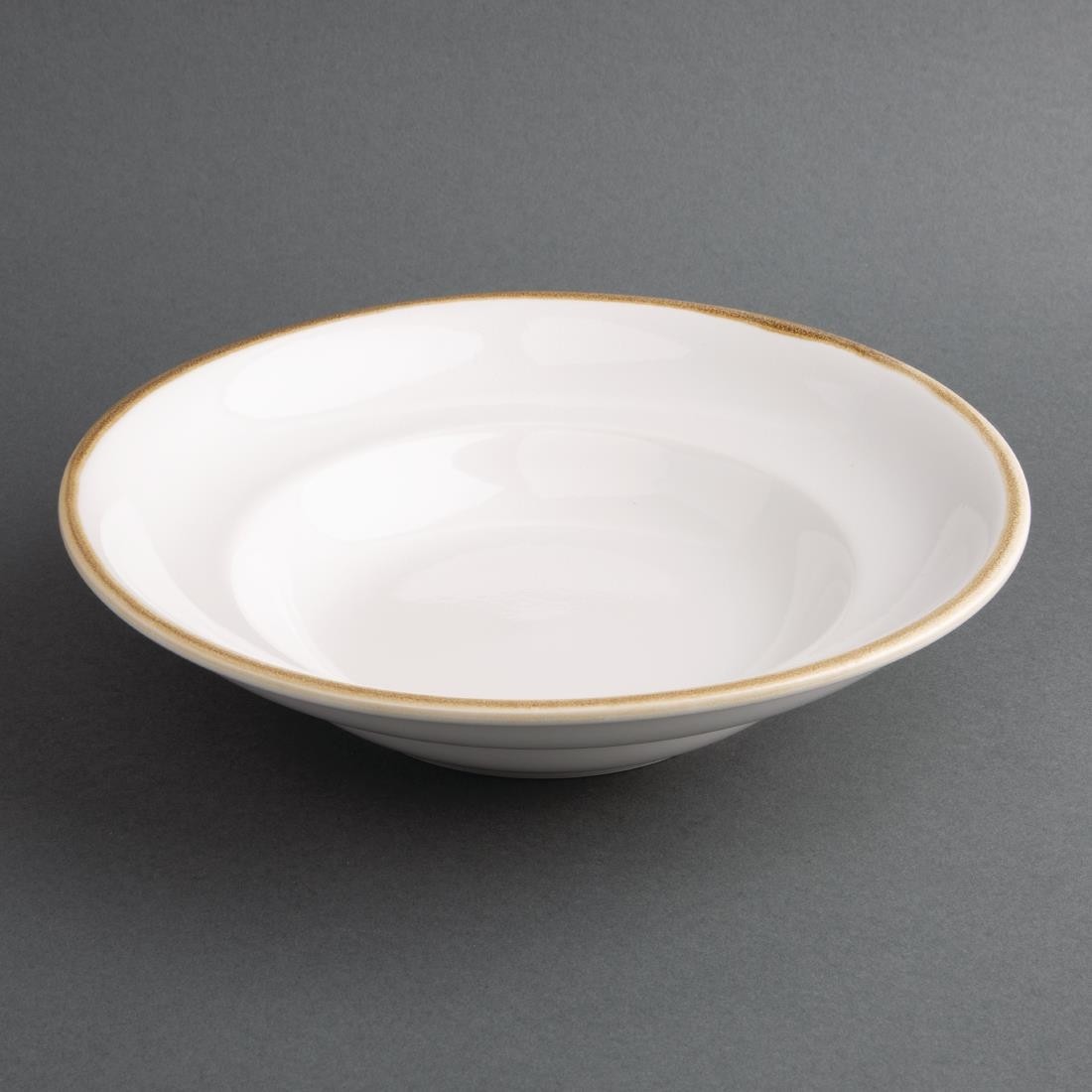  Olympia Kiln Pasta Sch&uuml;ssel Kreide 250mm 340ml (4 St&uuml;ck) 