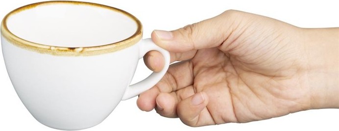  Olympia Kiln Cappuccinotassen Kreidewei&szlig; 23cl (6 St&uuml;ck) 