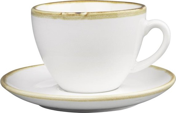  Olympia Kiln Cappuccinotassen Kreidewei&szlig; 23cl (6 St&uuml;ck) 