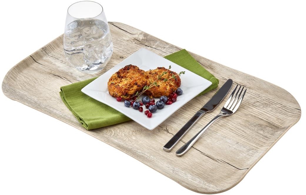  Cambro Versa Tabletts 37x53cm rechteckig rustikales Dekor Eiche hell 