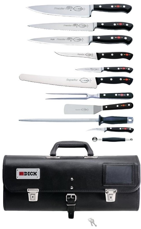  Dick 11-teiliges Messerset mit Tasche 