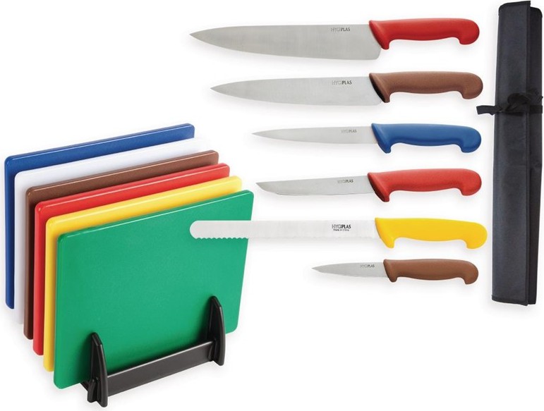  Hygiplas Schneidebretter und Messer Set 