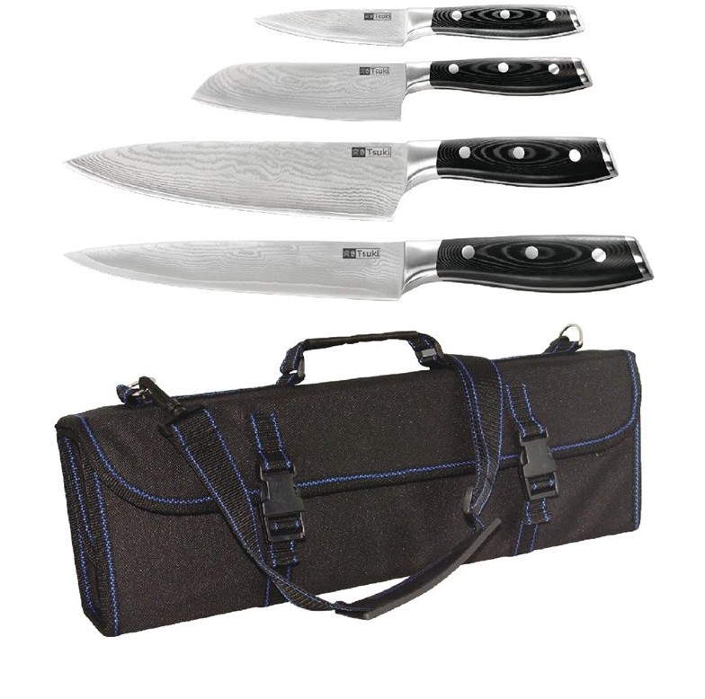  Vogue Tsuki 4-teiliges Messerset der Serie 7 mit Etui Sonderangebot 