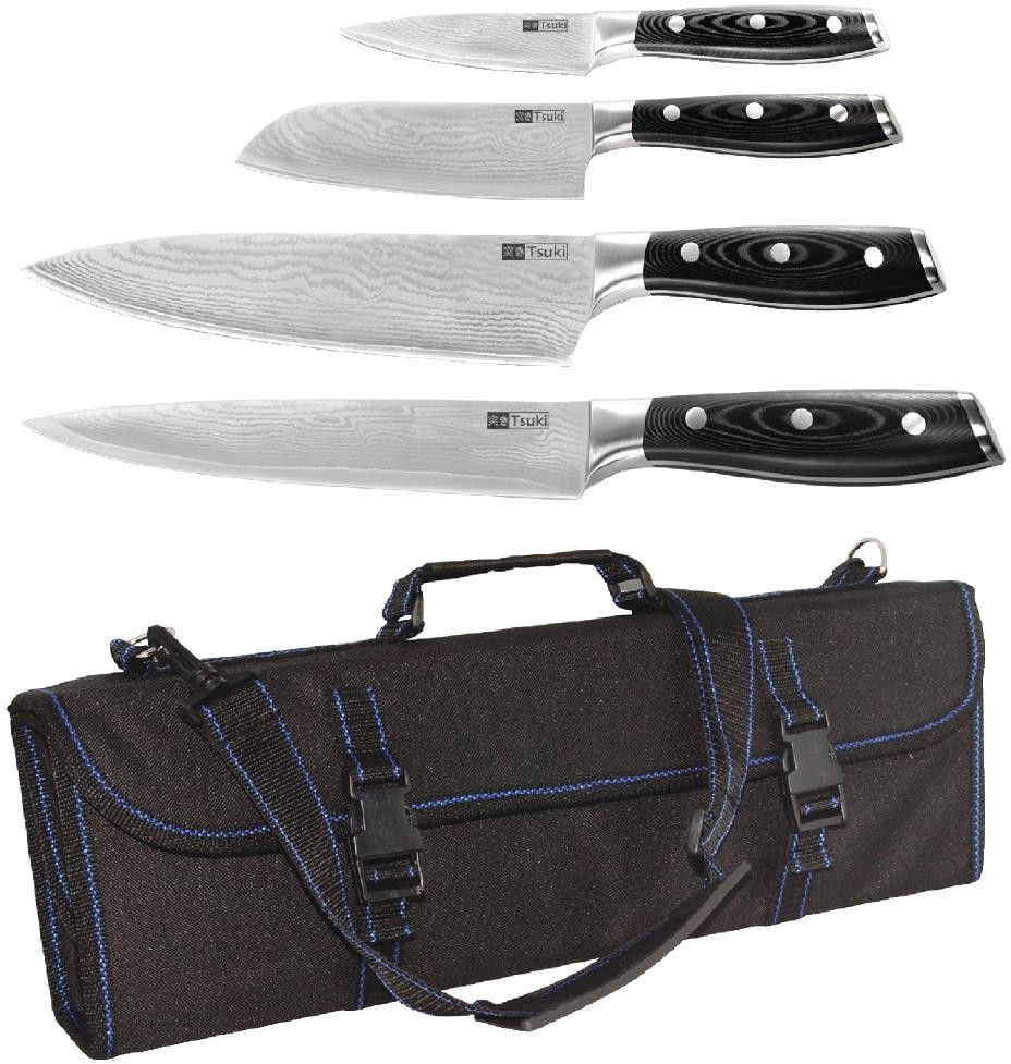  Vogue Tsuki 4-teiliges Messerset der Serie 7 mit Etui Sonderangebot 