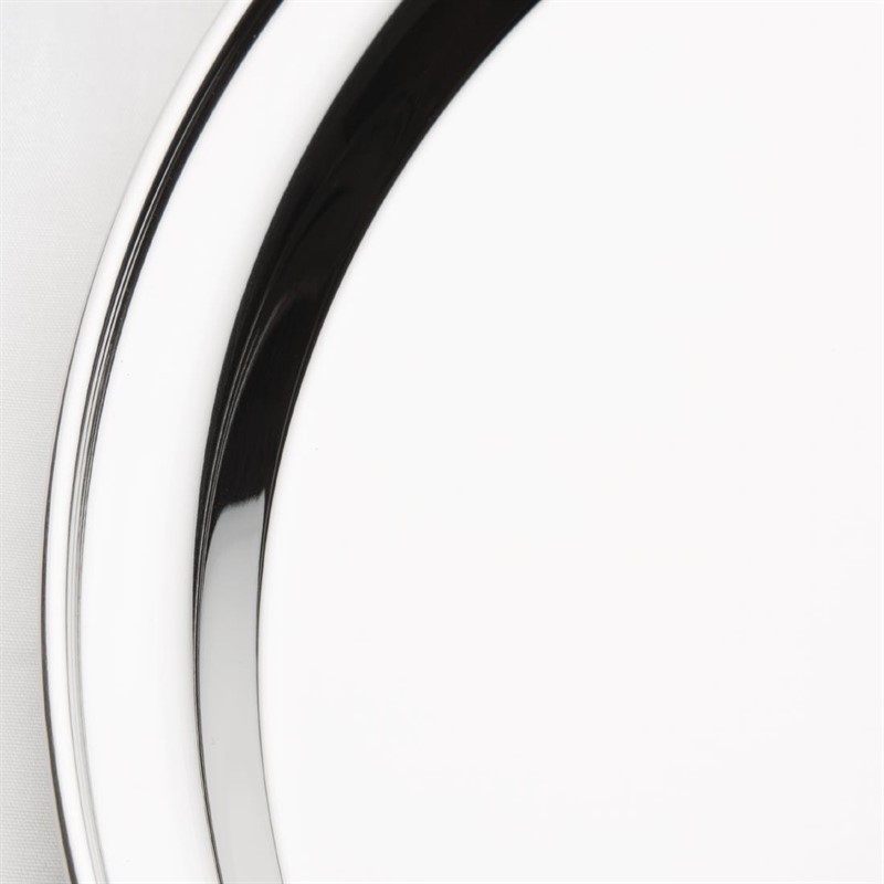  Olympia rundes Serviertablett Edelstahl 30,5cm 