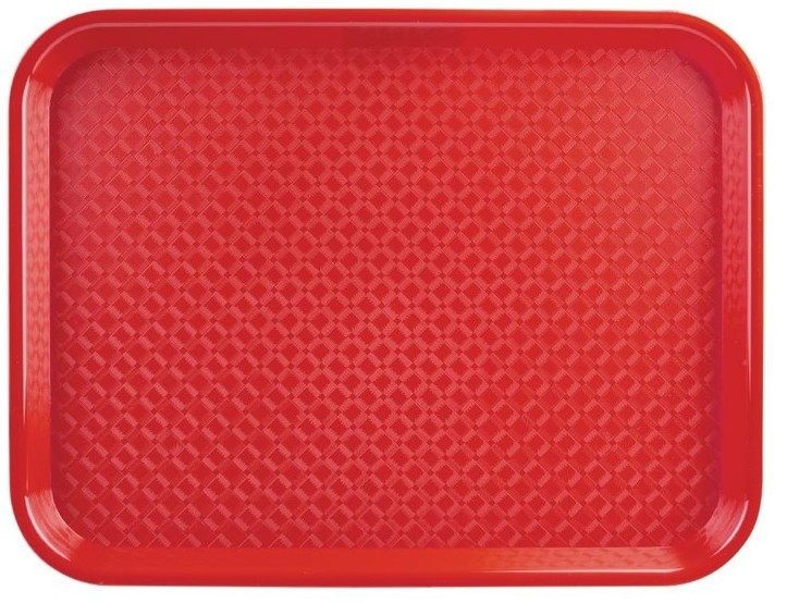  Kristallon Fast-Food-Tablett rot 34,5 x 26,5cm 