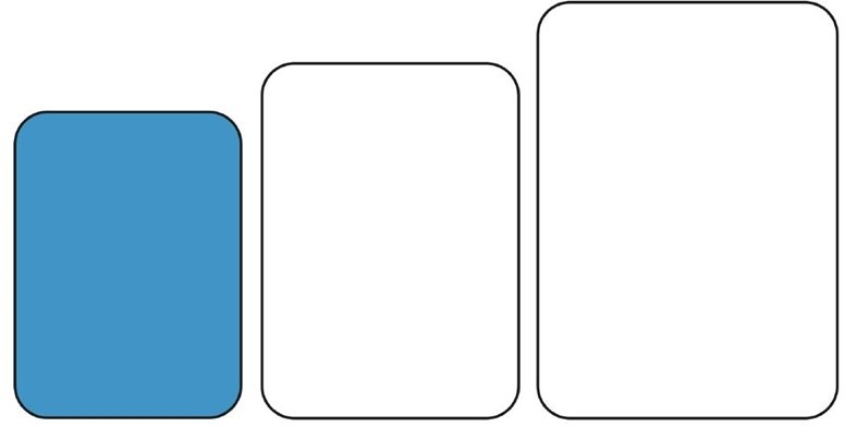  Kristallon Fast-Food-Tablett blau 34,5 x 26,5cm 