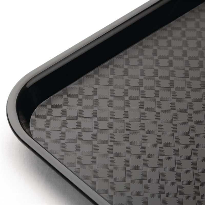 Kristallon Fast-Food-Tablett schwarz 34,5 x 26,5cm 