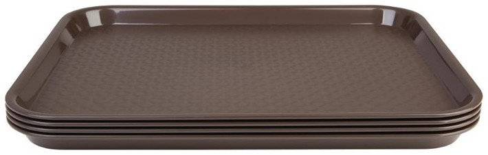  Kristallon Fast-Food-Tablett braun 34,5 x 26,5cm 