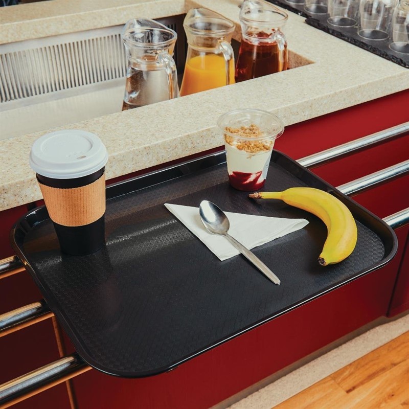  Kristallon Fast-Food-Tablett schwarz 41,5 x 30,5cm 