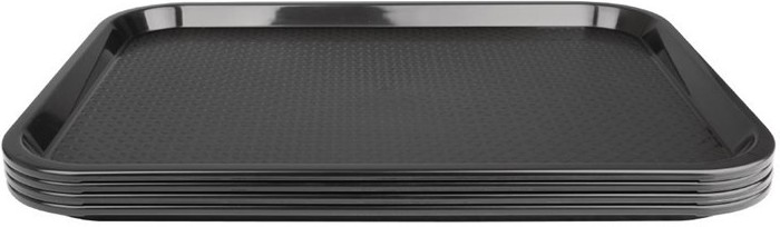  Kristallon Fast-Food-Tablett schwarz 41,5 x 30,5cm 