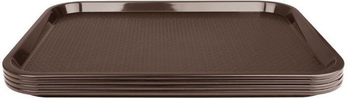  Kristallon Fast-Food-Tablett braun 41,5 x 30,5cm 