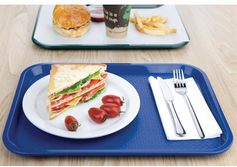  Kristallon Fast-Food-Tablett blau 41,5 x 30,5cm 