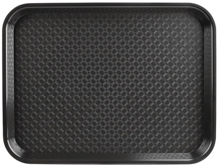  Kristallon Fast-Food-Tablett schwarz 45 x 35cm 