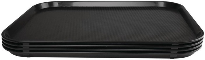  Kristallon Fast-Food-Tablett schwarz 45 x 35cm 