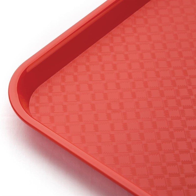  Kristallon Fast-Food-Tablett rot 45 x 35cm 