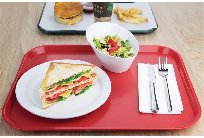  Kristallon Fast-Food-Tablett rot 45 x 35cm 