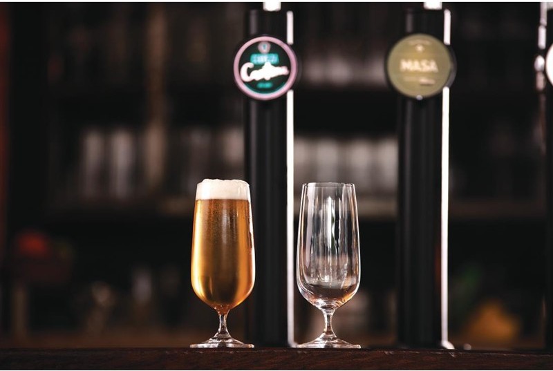  Olympia Bar Collection Biergl&auml;ser mit Fu&szlig; 41cl 