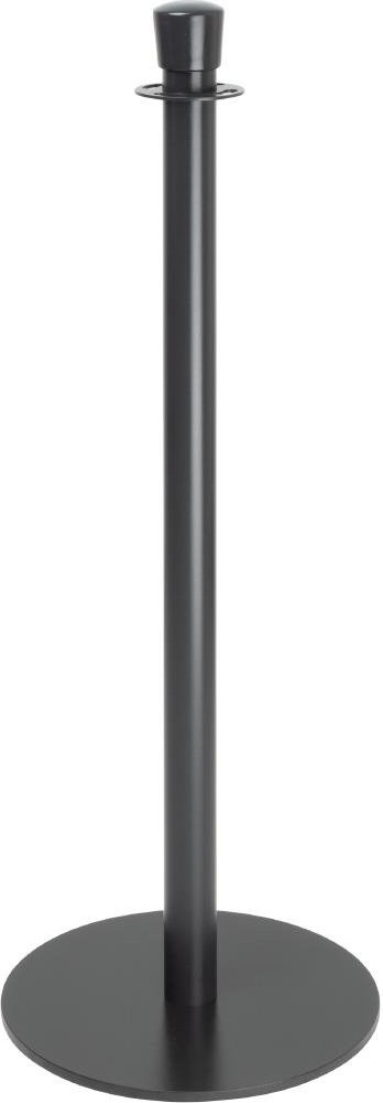  Bolero Flache Basis Barrierepfosten Schwarz (2 St&uuml;ck) 