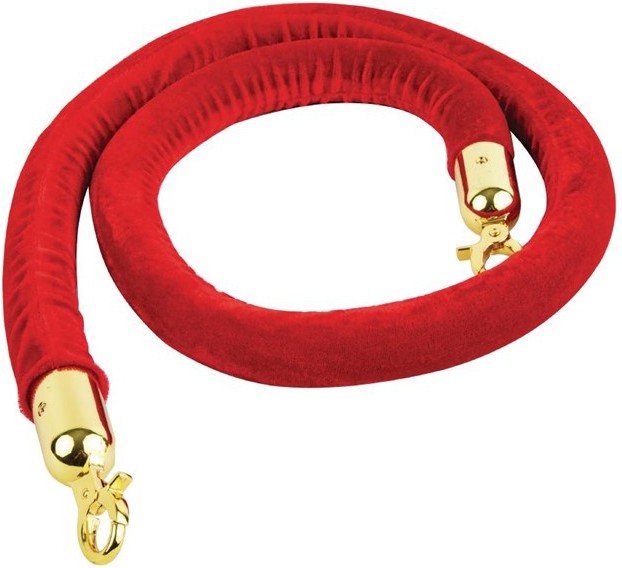  Bolero Absperrkordel rot-Messing 