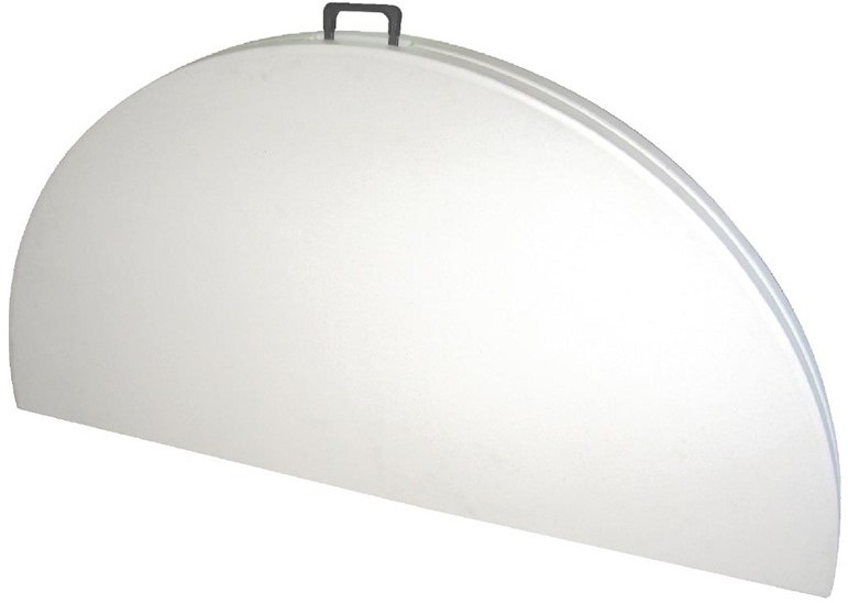  Bolero runder Klapptisch wei&szlig; 153cm 