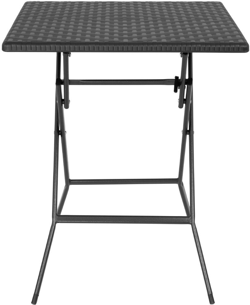  Bolero Quadratischer Klapptisch Schwarz 620mm 