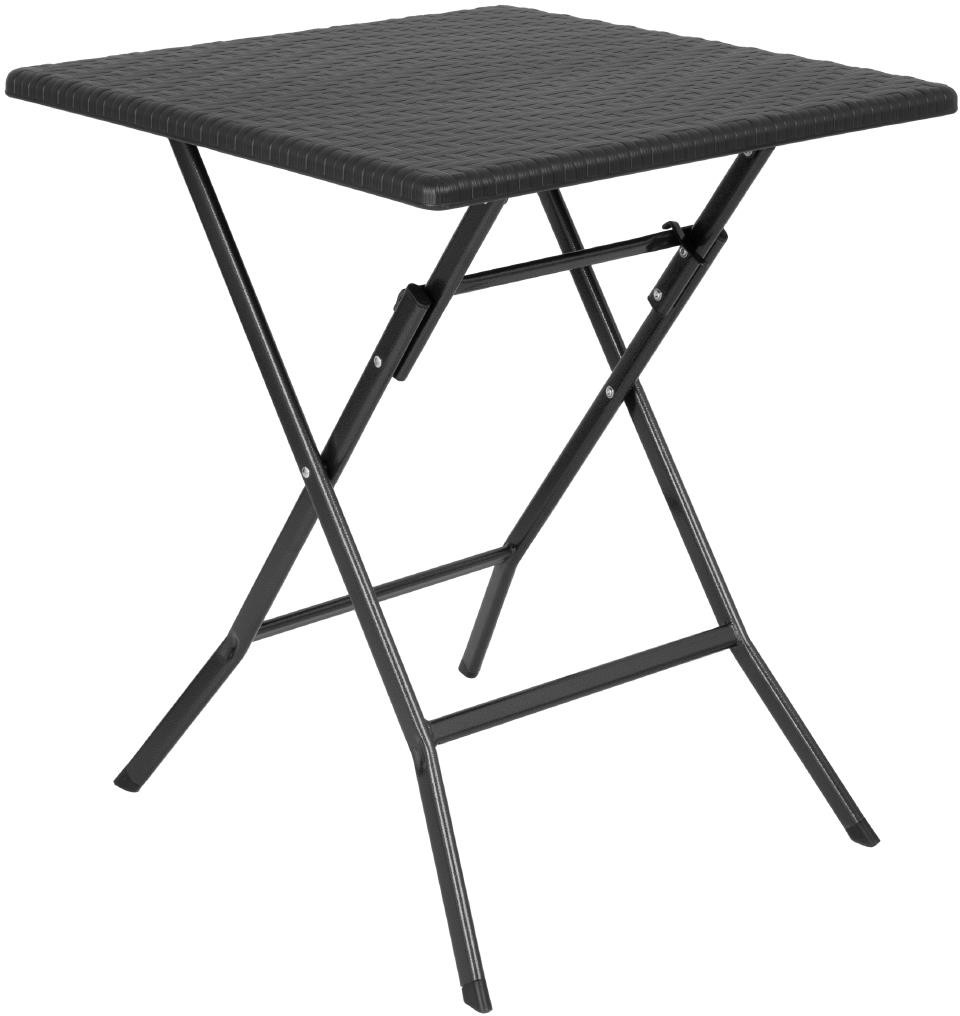  Bolero Quadratischer Klapptisch Schwarz 620mm 