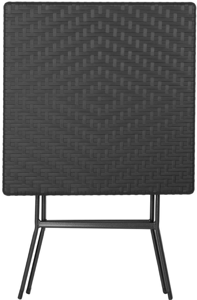  Bolero Quadratischer Klapptisch Schwarz 620mm 