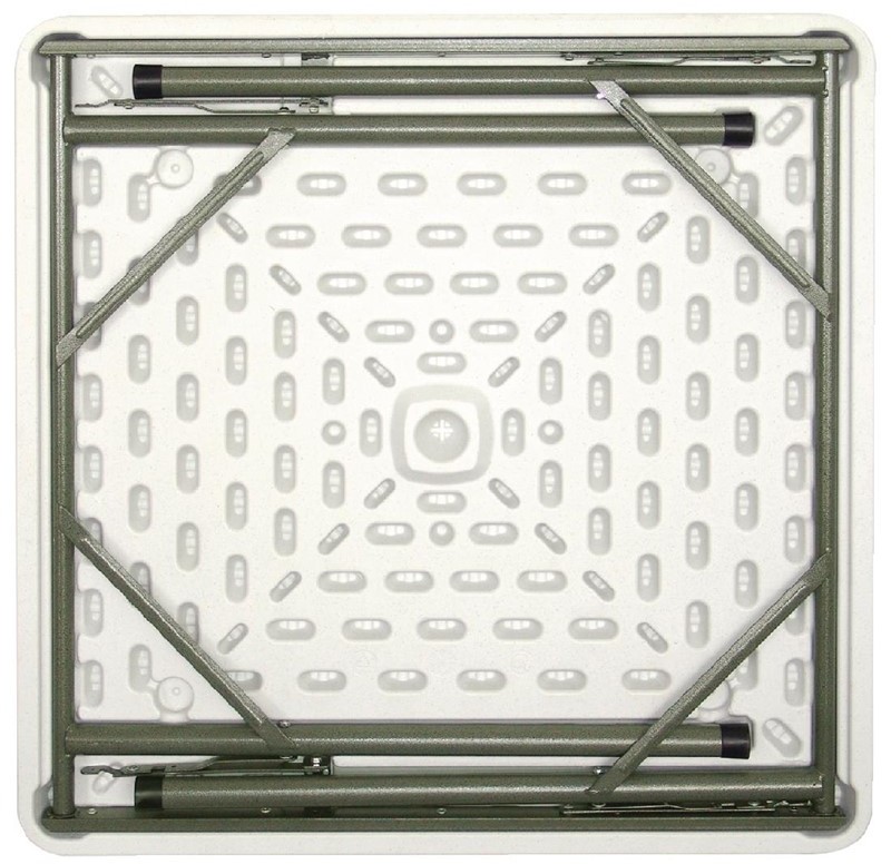  Bolero quadratischer Klapptisch wei&szlig; 86 x 86cm 