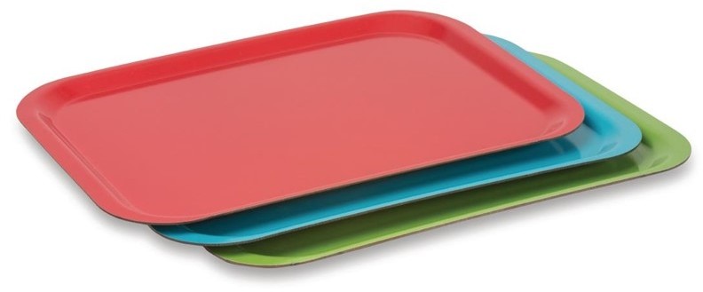  Roltex Trapez GN Serviertablett rot 37,5 x 26,5cm 