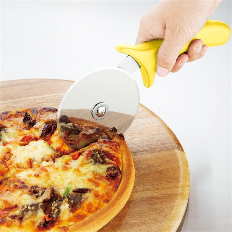  Hygiplas Edelstahl Pizzarad gelb 10cm 