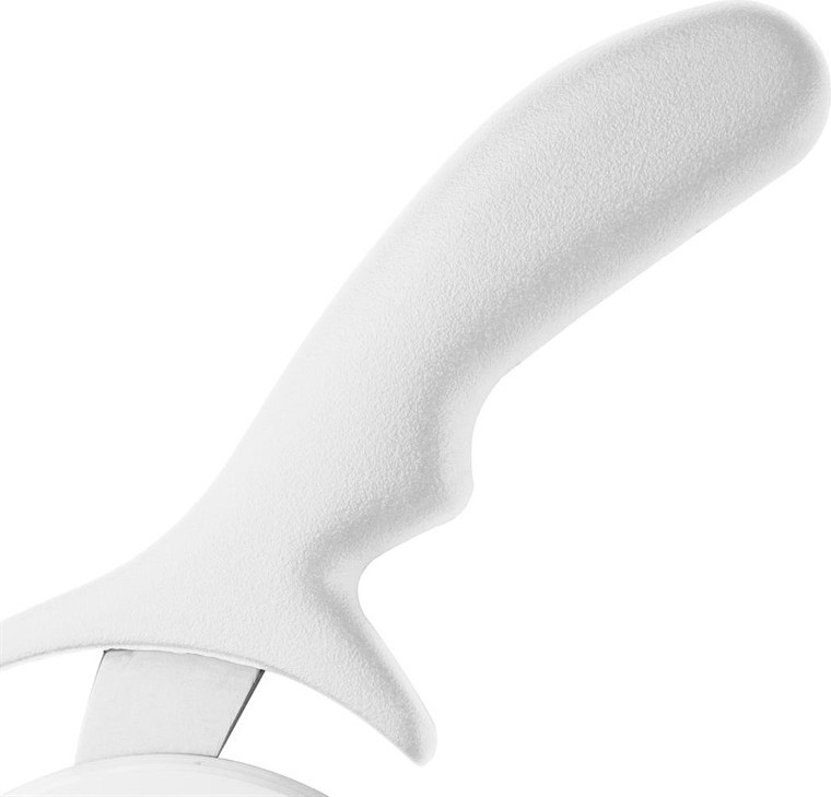  Hygiplas Edelstahl Pizzarad wei&szlig; 10cm 
