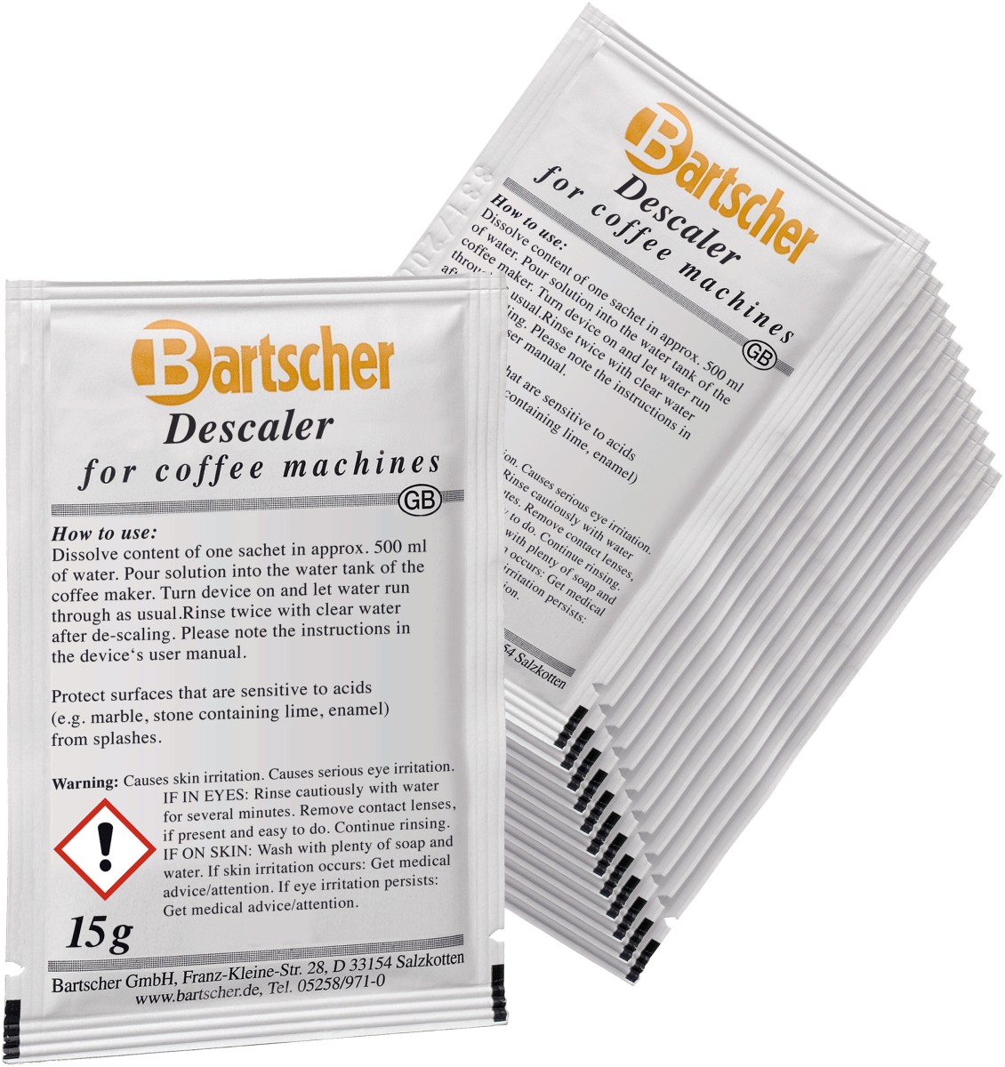  Bartscher Entkalker, Kaffeemaschinen, 30x15g 