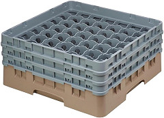  Cambro Gl&auml;sersp&uuml;lkorb beige mit 49 F&auml;chern max Glash&ouml;he 17,4cm 