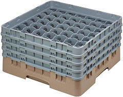  Cambro Gl&auml;sersp&uuml;lkorb beige mit 49 F&auml;chern max Glash&ouml;he 21,5cm 
